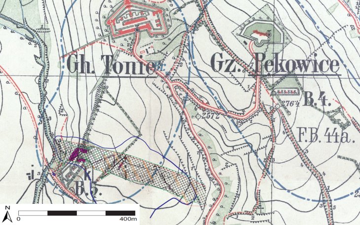 Mapa fortu. Źródło: GDDKiA